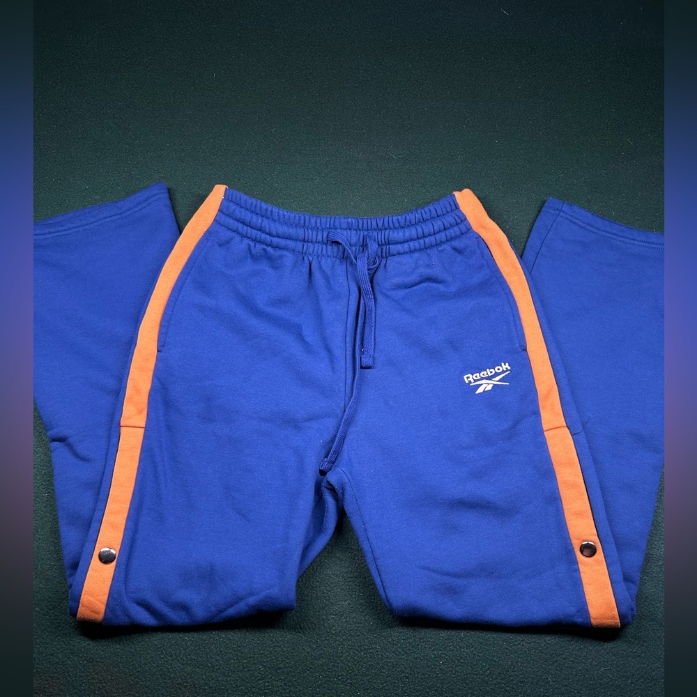 Reebok Royal Blue Sweatpants with White Labeling